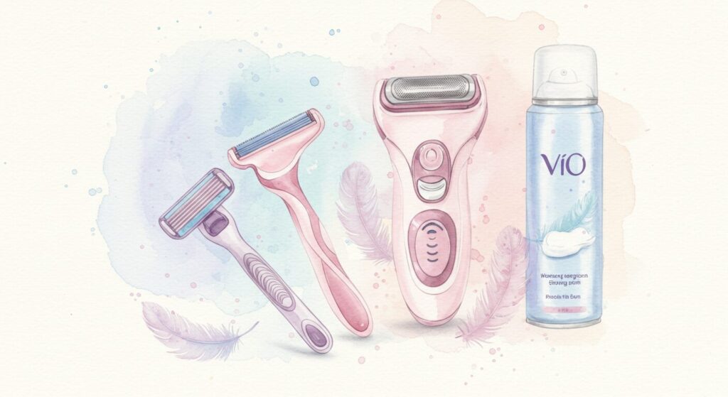 肌に優しいシェービング方法と道具の選択