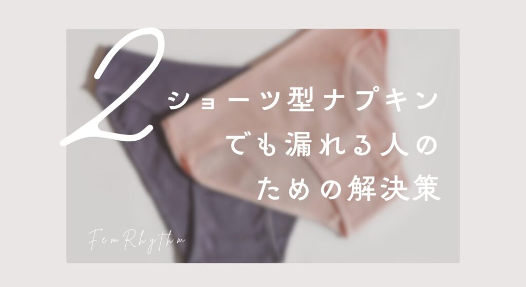 ショーツ型ナプキンでも漏れる人のための解決策