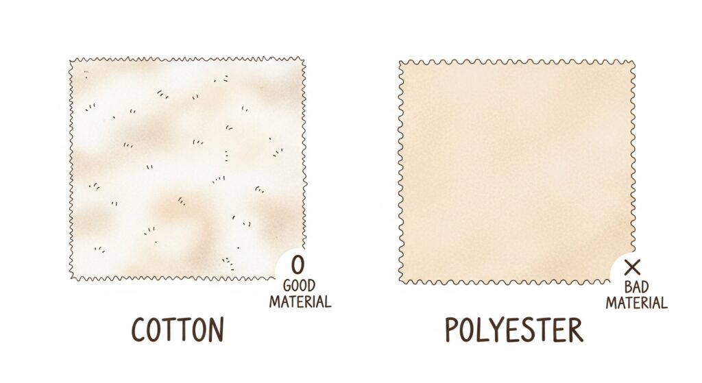 下着の素材選びがずれを防ぐ